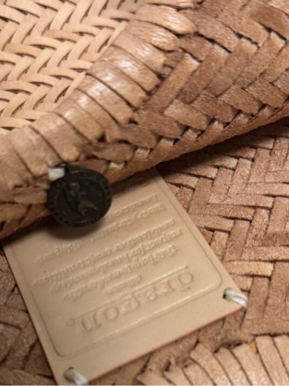 NEW Dragon Diffusion Nantucket Leather Bag- Natural - Picture 6 of 11